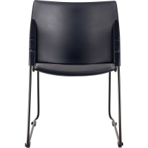 National Public Seating 8704-10-04 Cafetorium Plush Blue Vinyl Stack Chair addl-5