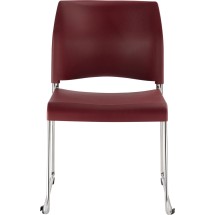 National Public Seating 8818-11-18 Cafetorium Burgundy Plastic Stack Chair addl-1