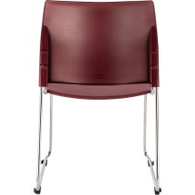 National Public Seating 8818-11-18 Cafetorium Burgundy Plastic Stack Chair addl-5