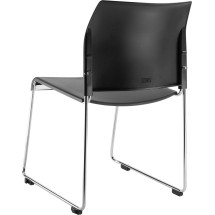 National Public Seating 8820-11-20 Cafetorium Charcoal Plastic Stack Chair addl-3