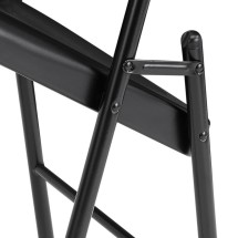 National Public Seating 910 Commercialine Black Metal Folding Chair, 4/Carton addl-3