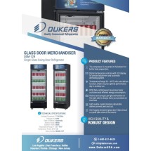 Dukers DSM-12R Single Glass Door Refrigerated Merchandiser 25 addl-2