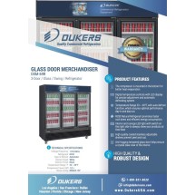 Dukers DSM-69R Three Glass Swing Door Refrigerated Merchandiser 78 addl-4