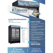 Dukers DSM-47SR Two Glass Sliding Door Refrigerated Merchandiser 54 addl-2