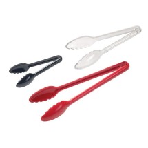 Winco CVST-6R Red Polycarbonate Serving Tongs 6 addl-1