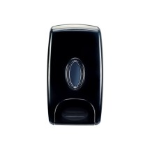 Winco SD-100K Black Manual Soap Dispenser 1 Liter addl-4
