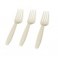Fineline Settings 2503-WH Flairware White Full Size Extra Heavy Forks - 1000 pcs addl-2