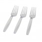 Fineline Settings 2503-WH Flairware White Full Size Extra Heavy Forks - 1000 pcs addl-3