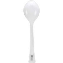 TigerChef Disposable Heavy Duty White Plastic Serving Spoon/Fork Set, 6 Sets addl-1