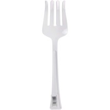 TigerChef Disposable Heavy Duty White Plastic Serving Spoon/Fork Set, 6 Sets addl-4