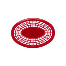 GET Enterprises OB-734-R Red Oval Basket 8 x 5-1/2 - 3 doz addl-1
