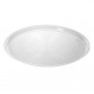 Fineline Settings 7801-WH Platter Pleasers Supreme White Round Plastic Serving Tray 18 - 25 pcs addl-2
