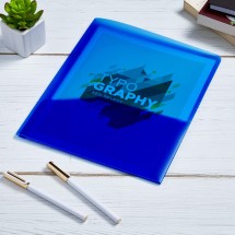 Plastic Two-Pocket Folder, 20-Sheet Capacity, Translucent Blue addl-6