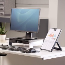 Non-Magnetic Letter-Size Desktop Copyholder, Plastic, 125 Sheet Capacity, Black addl-3
