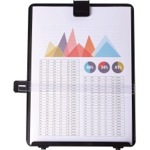 Non-Magnetic Letter-Size Desktop Copyholder, Plastic, 125 Sheet Capacity, Black addl-4