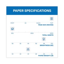 Premium Laser Print Paper, 98 Bright, 24lb, 11 x 17, White, 500/Ream addl-1