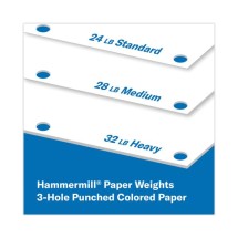 Premium Laser Print Paper, 98 Bright, 3-Hole, 24lb, 8.5 x 11, White, 500/Ream addl-1
