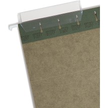 TUFF Hanging Folders with Easy Slide Tab, Letter Size, 1/3-Cut Tab, Standard Green, 20/Box addl-1