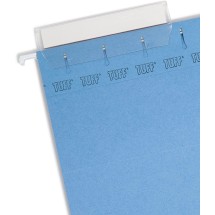 TUFF Hanging Folders with Easy Slide Tab, Letter Size, 1/3-Cut Tab, Blue, 18/Box addl-3