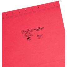 TUFF Hanging Folders with Easy Slide Tab, Letter Size, 1/3-Cut Tab, Red, 18/Box addl-5