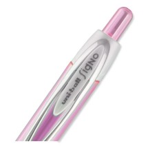 Signo 207 Retractable Gel Pen, Medium 0.7mm, Black Ink, Pink Barrel, 2/Pack addl-4