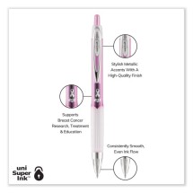 Signo 207 Retractable Gel Pen, Medium 0.7mm, Black Ink, Pink Barrel, 2/Pack addl-7