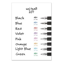 Signo 207 Retractable Gel Pen Value Pack, 0.7mm, Black Ink, Tran Black Barrel, 36BX addl-2