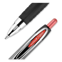 Signo 207 Retractable Gel Pen, 0.7mm, Red Ink, Smoke/Black/Red, Dozen addl-2