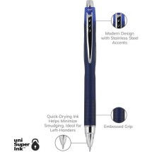 Jetstream RT Retractable Roller Ball Pen, Fine 0.7mm, Blue Ink, Blue Barrel addl-2