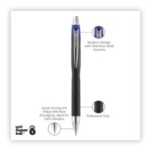 Jetstream RT Retractable Roller Ball Pen, Bold 1mm, Blue Ink, Black Barrel addl-1