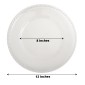 TigerChef Clear Acrylic Plastic Charger Plate with Clear Beaded Rim 12 addl-5