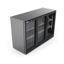 Koolmore BC-3DSW-BK Three Glass Swing Door Black Back Bar Refrigerator 53 addl-3