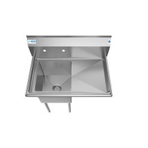 Koolmore SA151512-15R3 One Compartment Stainless Steel Sink with Right Drainboard 33 addl-3