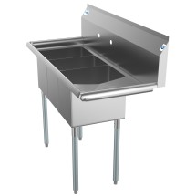 Koolmore SC101410-12R3 Three Compartment Stainless Steel Sink with Right Drainboard 45 addl-3
