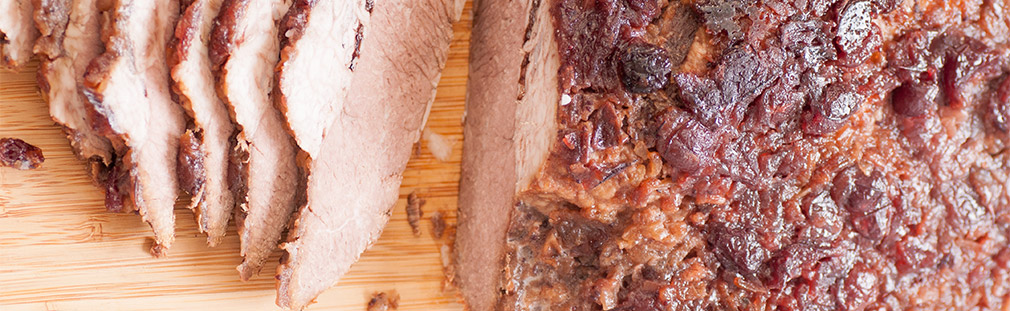 Sweet and sour cranberry brisket