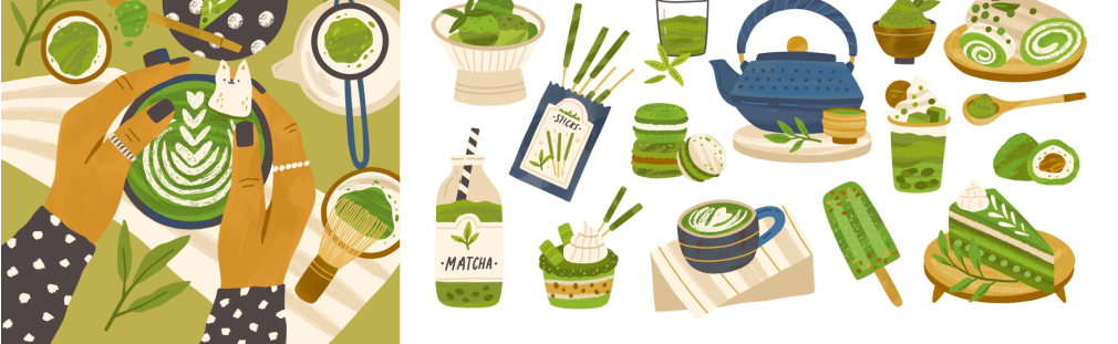 Matcha powder can be incorporated in many recipes for energy boosting results.