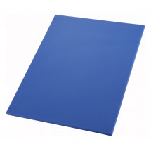 Winco CBBU-1824 Blue Plastic Cutting Board 18&quot; x 24&quot; x 1/2&quot;