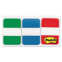 Post-It 1" Tabs, 1/5-Cut Tabs, Assorted Colors, 1" Wide, 100/Pack