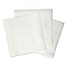 White 1/4-Fold Lunch Napkins, 1-Ply, 12" x 12", 6000/Carton