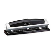 10-Sheet Precision Pro Desktop Two-to-Three-Hole Punch, 9/32" Holes