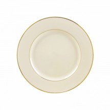 10 Strawberry Street CGLD0002 9-1/8&quot; Cream Double Gold Line Luncheon Plate