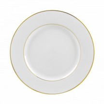 10 Strawberry Street GLD0001 10-3/4&quot; Double Gold Line Dinner Plate