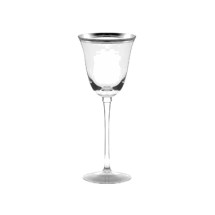 10 Strawberry Street WINSR-WW-SLV 6 oz. Silver Optic White Wine Glass - 16 pcs