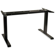 Alera AdaptivErgo Sit-Stand 2-Stage Electric Height-Adjustable Table Base, 48.06&quot; x 24.35&quot; x 27.5&quot; to 47.2&quot;, Black