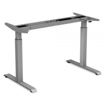 Alera AdaptivErgo Sit-Stand 2-Stage Electric Height-Adjustable Table Base, 48.06&quot; x 24.35&quot; x 27.5&quot; to 47.2&quot;, Gray