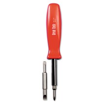 4 in-1 Screwdriver with Interchangeable Phillips/Standard Bits, Assorted Colors