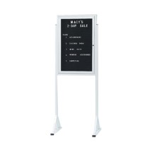 Aarco Products FMD3624 Double Pedestal Free Standing Letter Board Cabinet, 36&quot;H x 24&quot;W