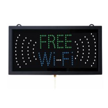 Aarco Products FRE11M High Visibility LED FREE Wi-Fi Sign, 9 3/4&quot;H x 18 3/4&quot;W 