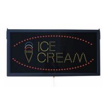 Aarco Products ICE13L High Visibility LED ICE CREAM Sign, 11 3/4&quot;H x 23 1/2&quot;W 