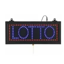 Aarco Products LOT04S High Visibility LED LOTTO Sign , 6 3/4&quot;H x 16 1/8&quot;W